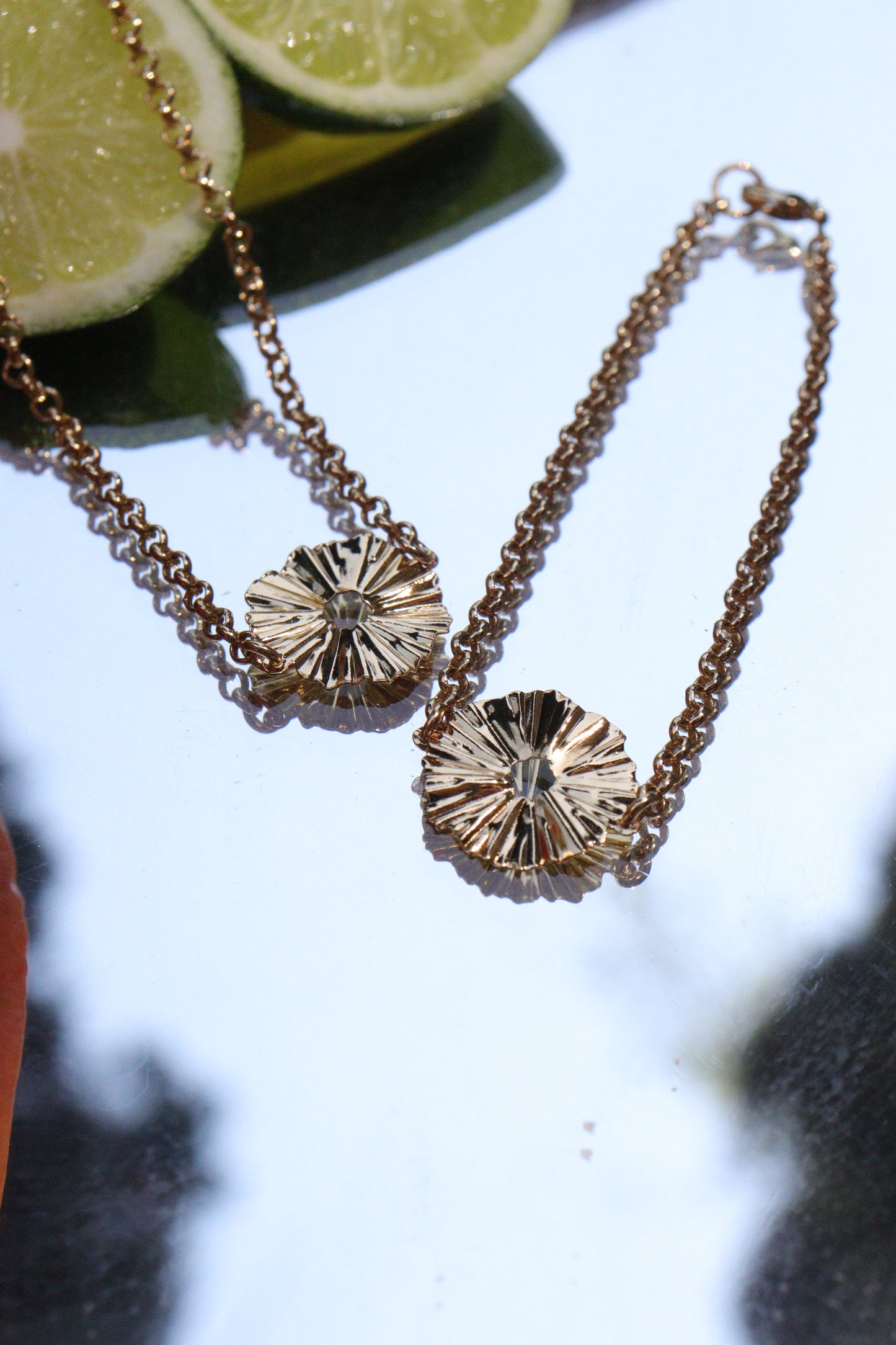 Pulsera flor de origami