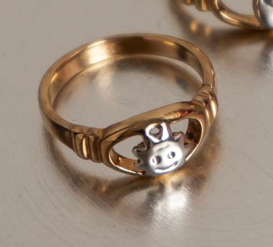 Anillo Solecito Y Anillo Lunita