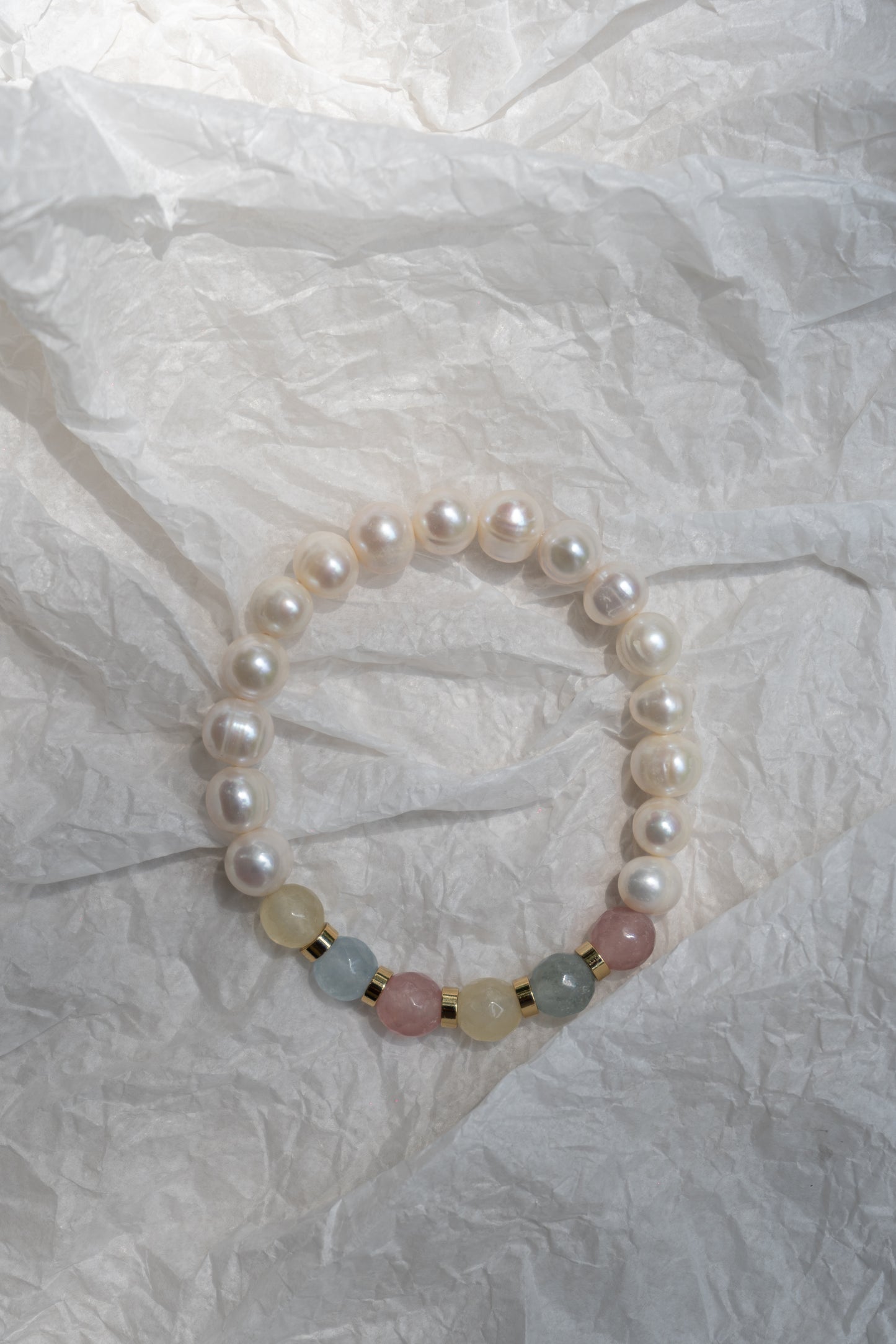 Pulsera Perlas Pastel