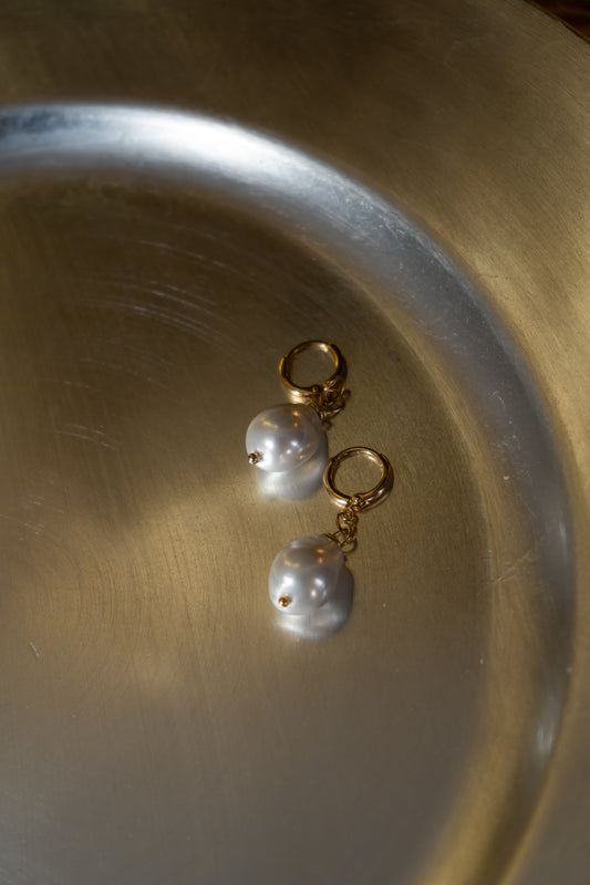 Aretes Perla Barroca