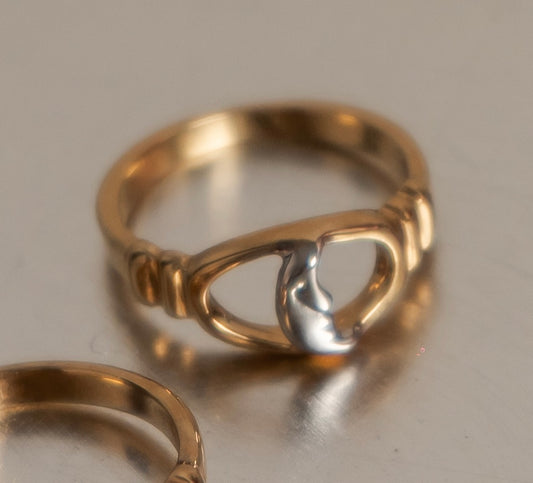 Anillo Solecito Y Anillo Lunita