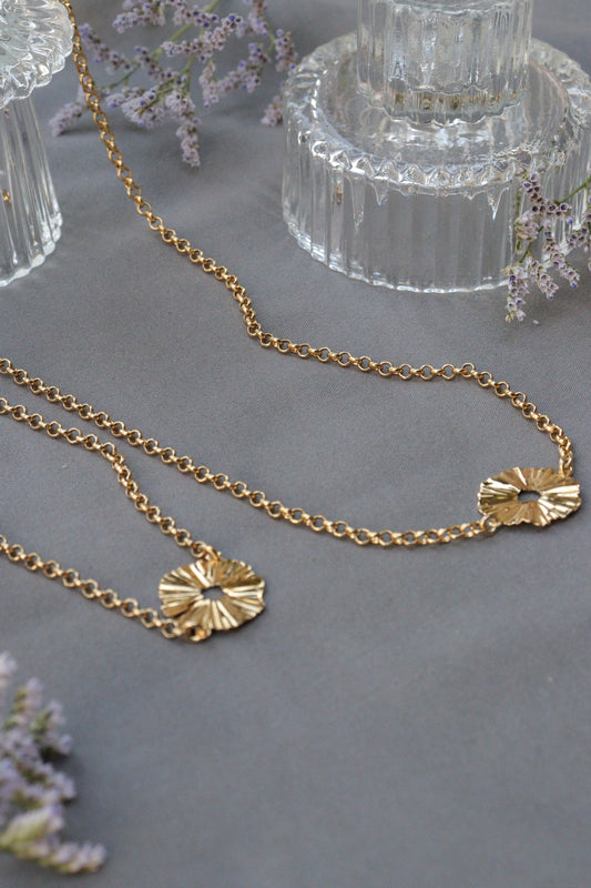 Collar flor de origami