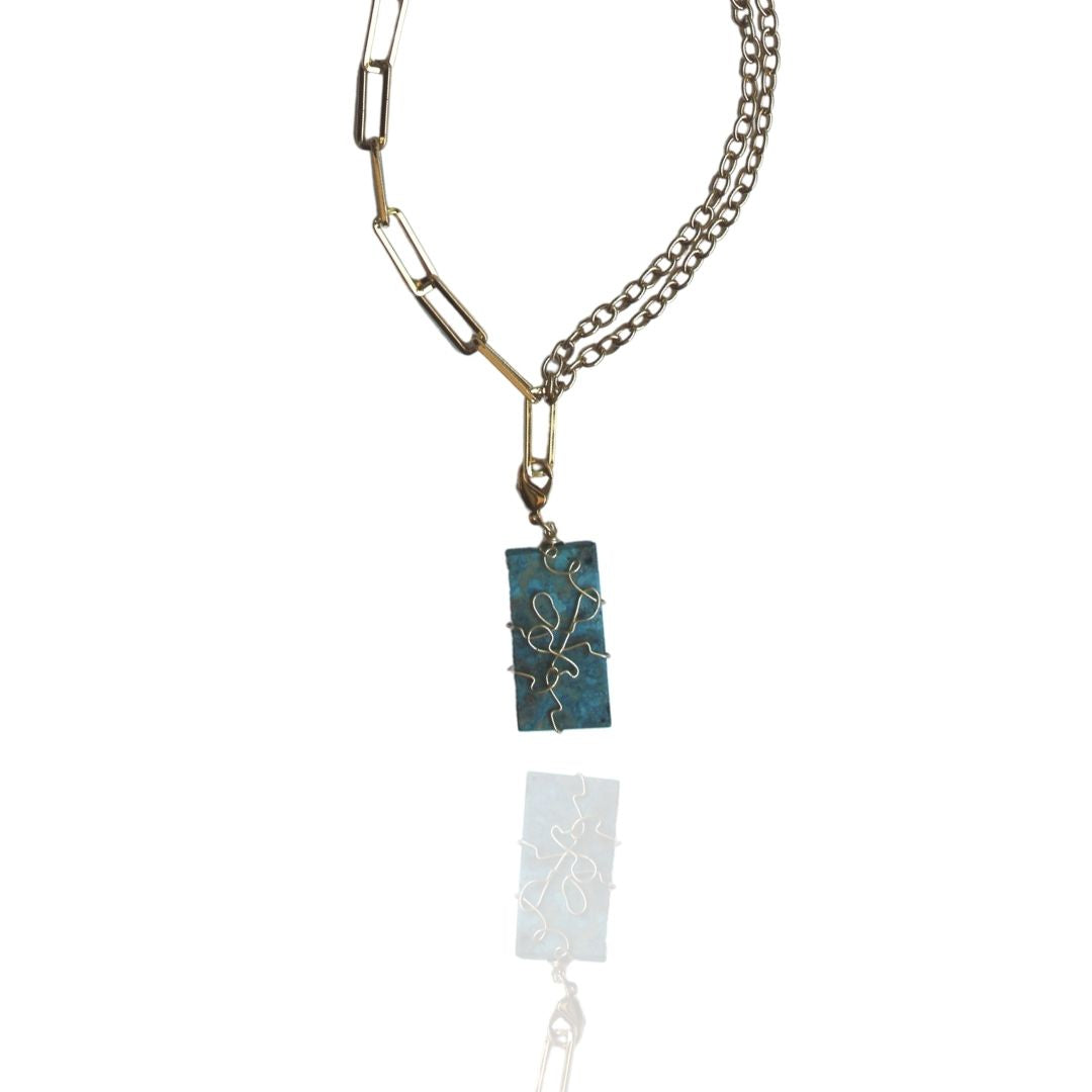 Collar Square Turquoise