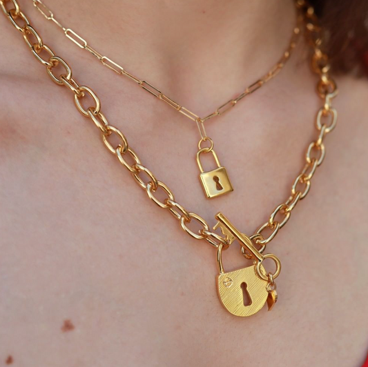 Collar candado con llave