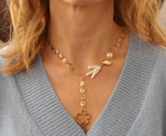 Collar Perla Pata de Gallo