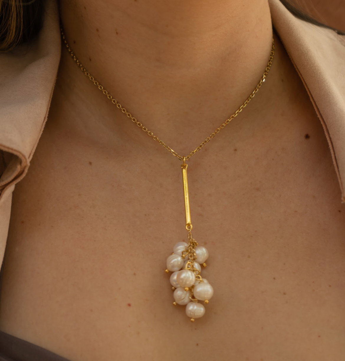 Collar Racimo de Perlas