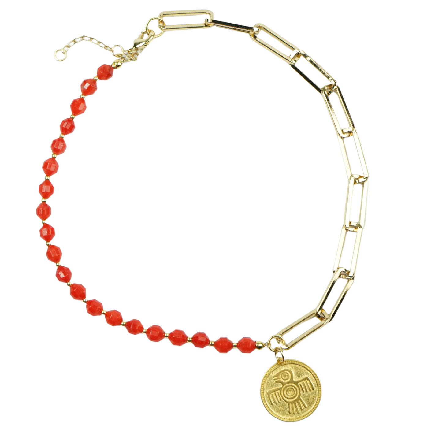 Collar Malena coral